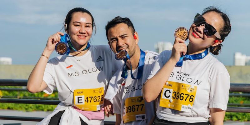 Lari Maraton di Singapura, Ini Rahasia Raffi Ahmad Tetap Glowing di Bawah Terik Matahari